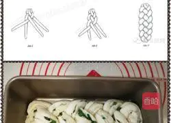 Illustration of how to make chive braided bread 5