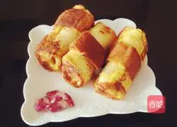 🍞Toast Banana Roll🍌 Recipe Illustration 5