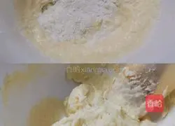 Illustration of how to make matcha cream cookies 4