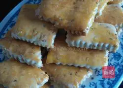 Illustration of how to make sesame crispy biscuits 7