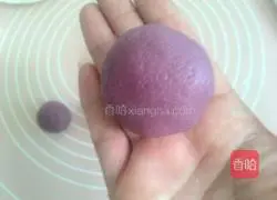 Purple Sweet Potato Pumpkin Snow Skin Mooncake Recipe Illustration 9