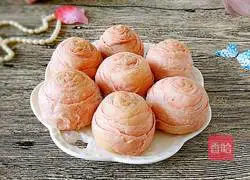 Illustration of making meat floss cake 12