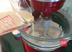 Illustration of making soy milk and bean paste bread 2