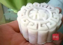 Snowskin Mooncake (Red Bean) Illustration of how to make sandy purple sweet potato 6