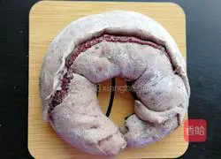 Illustration of how to make red cake sesame bread 4