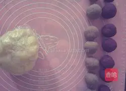 Snow Skin Mooncake (Red Bean Paste and Purple Sweet Potato) Recipe Illustration 4