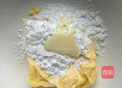 Crane Illustration of how to make plum biscuits 2