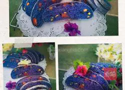 Purple Butterfly Starry Sky Bread Recipe Illustration 1