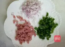 Illustration of how to make scallion pancake 1