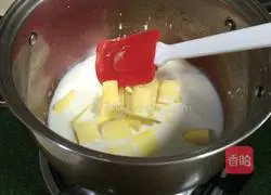 Illustration of how to make coconut honey bean soaked bread 8