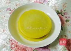 Milk cake.Illustration of how to make it 9