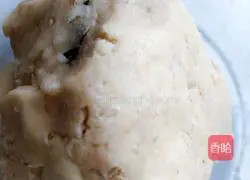 Illustration of how to make meat floss biscuits 6