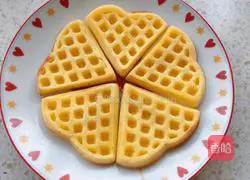 Yellow Peach and Strawberry Waffles Recipe Illustration 8