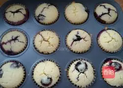 Blueberry cupcake.Recipe 9