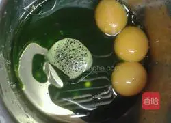 Spinach chiffon cake recipe 2