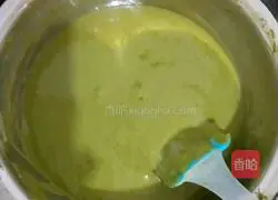 Illustration of how to make matcha cake 9
