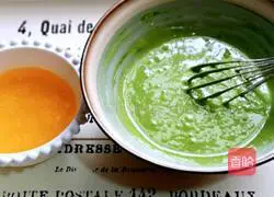 Illustration of how to make delicious waffles with green sauce 7