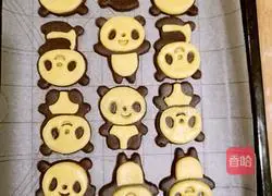 Chocolate Panda Cookies Recipe Illustration 12