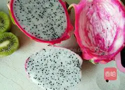 Illustration of how to make dragon fruit egg tart 2