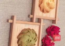 Illustration of how to make original cookies and matcha cookies 13