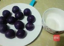 Purple Illustration of how to make sweet potato glutinous rice 10