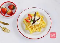 Strawberry Cream Waffle Recipe Illustration 11