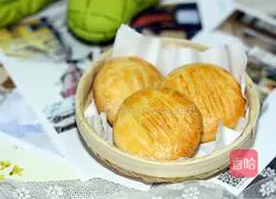 Illustration of how to make meat floss biscuits 17