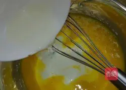 Illustration of how to make chiffon cake 3