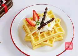Strawberry Cream Waffle Recipe Illustration 12