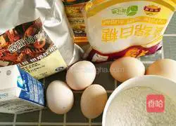 Cocoa Illustration of how to make chiffon cake 1