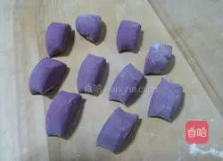 How to make purple sweet potato roses Illustration 9