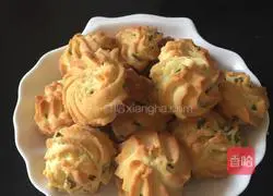 Illustration of how to make green onion cookies 14