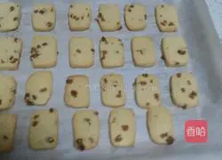 Illustration of how to make crushed raisin cookies 16