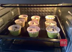 Red Bean Cup Cake Recipe Illustration 12