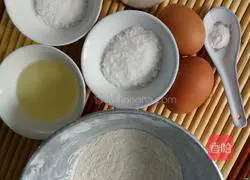 Illustration of how to make chiffon cake 1