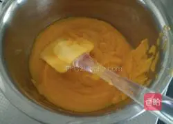 Illustration of how to make steamed pumpkin cake 4