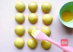 Illustration of making bean paste open cake 16