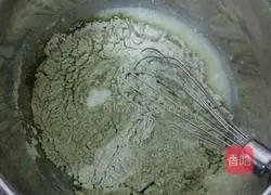 Matcha Illustration of how to make small cakes 6