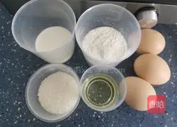 Illustration of how to make chiffon cake 1