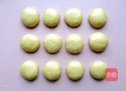 Illustration of how to make bean paste open cake 6