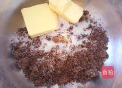 Illustration of how to make brown sugar peanut butter cookies 1