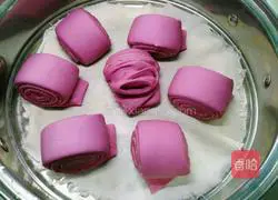 Illustration of how to make purple sweet potato rolls 12