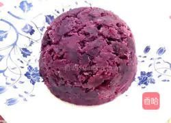 Illustration of how to make purple sweet potato with yogurt 5