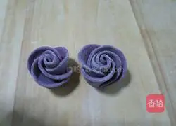 Purple sweet potato roses Illustration of how to do it 14