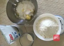 Illustration of how to make coconut cookies 1