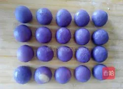 Recipe for purple sweet potato and honey bean cakes Illustration 7