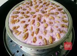 Illustration of how to make purple sweet potato cake 15