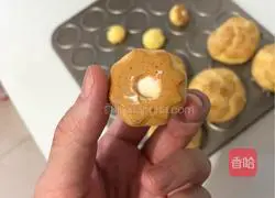 Illustration of how to make matcha cream puffs 19