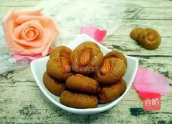 Illustration of how to make peach kernel cocoa cookies 8