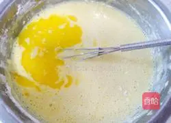 Milk cake.Illustration of how to make it 5
